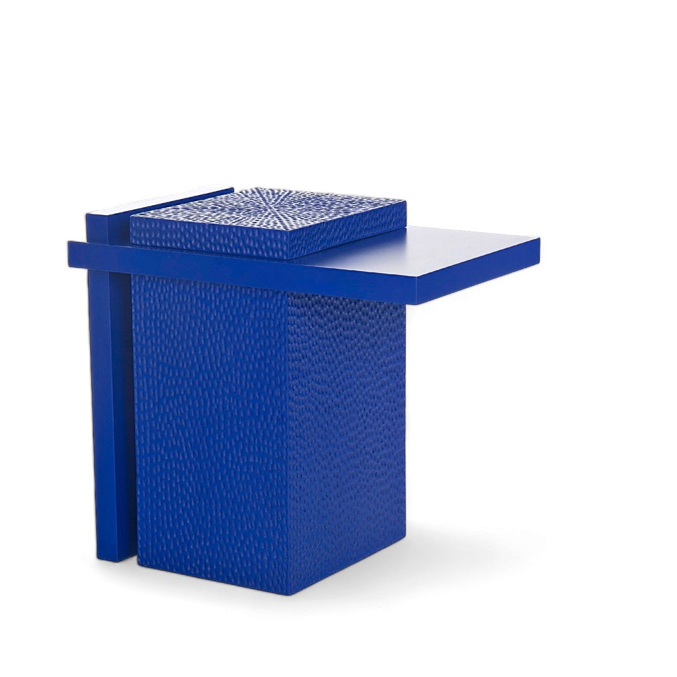 Vena Sehpa-Yan Sehpa-fika furn-Lacivert Mavi-NowShopFun