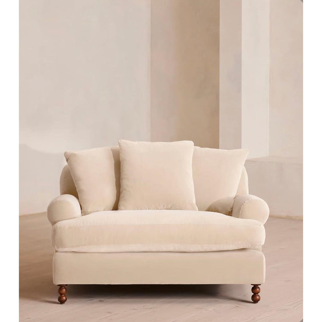 Venira Kadife Berjer-Sofalab-Gri-NowShopFun