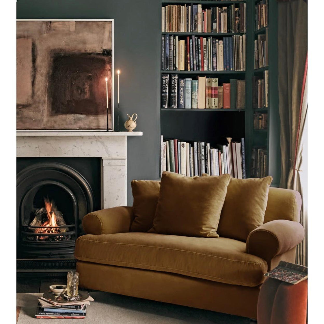 Venira Kadife Berjer-Sofalab-Gri-NowShopFun