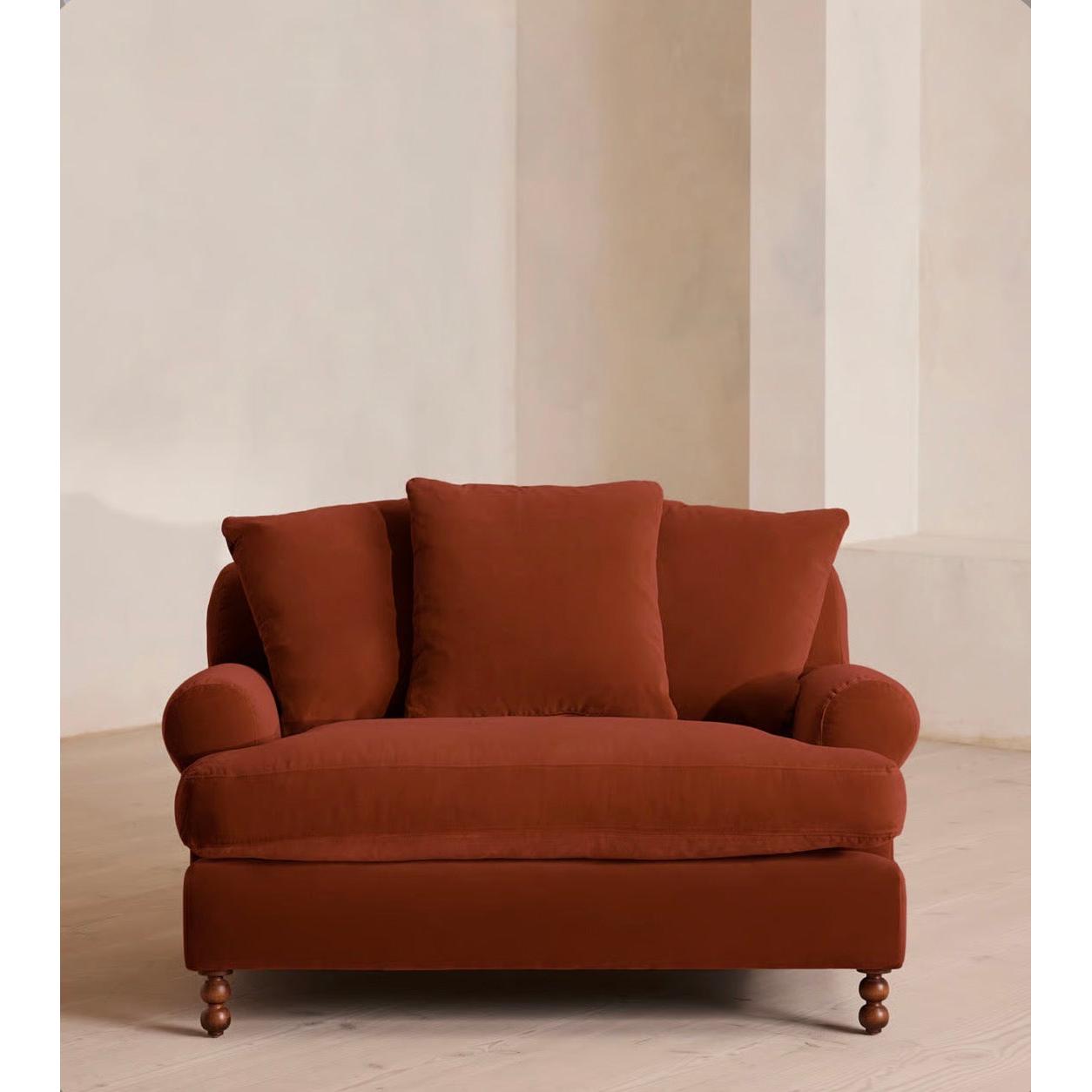 Venira Kadife Berjer-Sofalab-Gri-NowShopFun