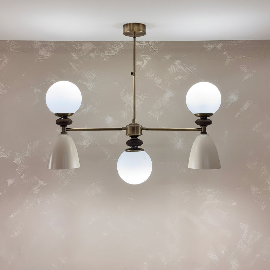 Vento Brass 5 Işıklı Modern Avize