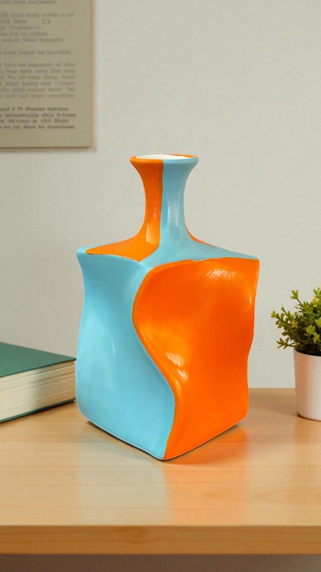 Venu İKi Renk Seramik Vazo