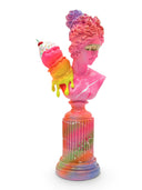 Venüs Heykeli | Pembe Kremalı Dondurma Detaylı Pop Art Büst