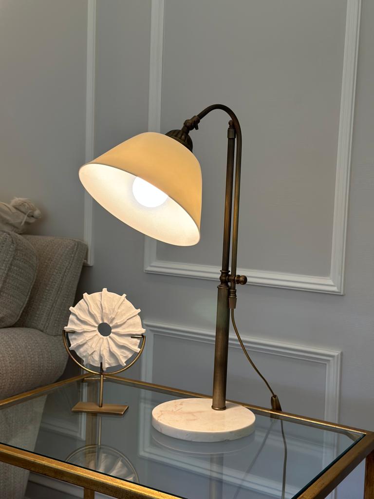 Venüs Beyaz Porselen Abajur