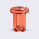 Vetrova Pink Yuvarlak Cam Yan Sehpa-S