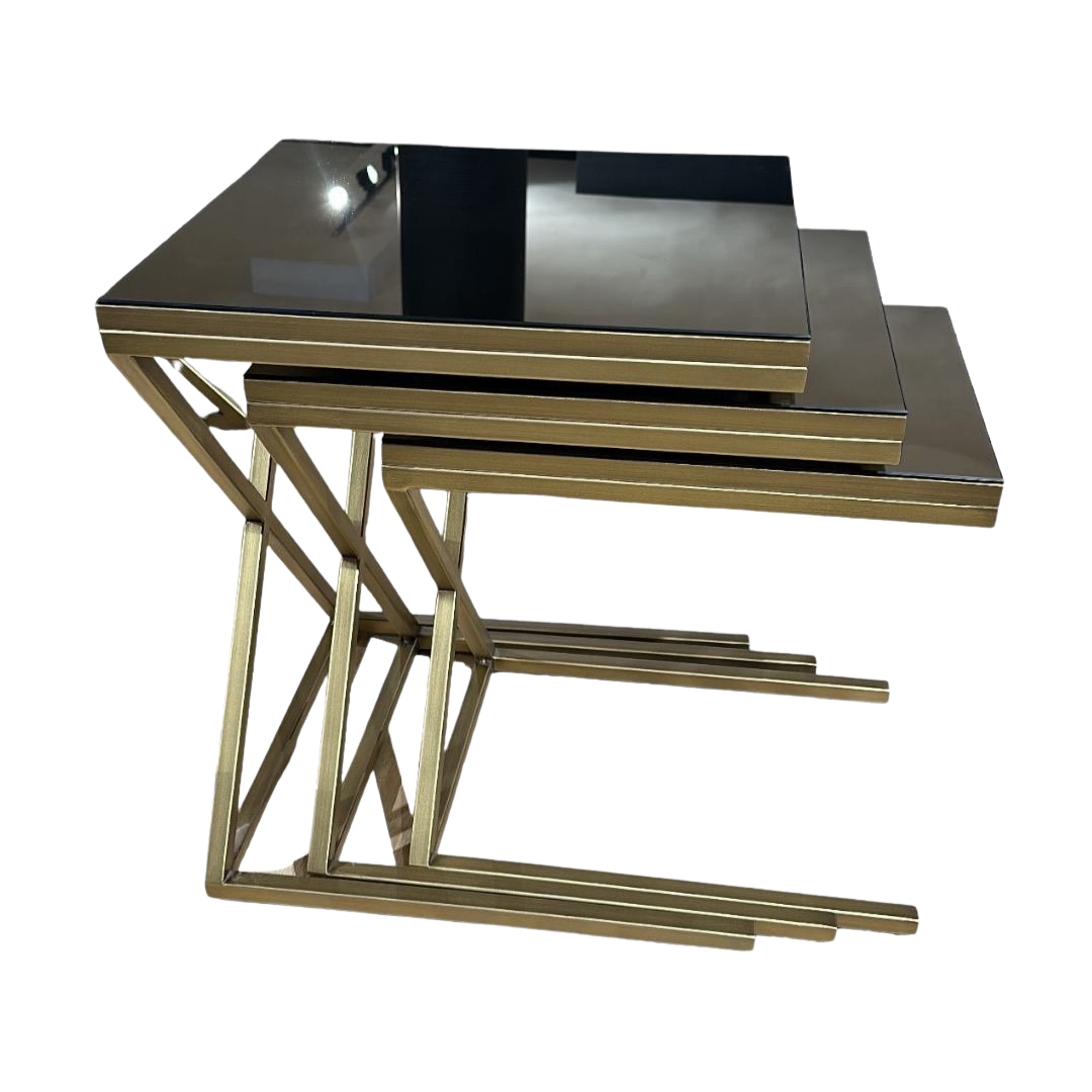 Vexoro 3'lü Yan Zigon Sehpa Set