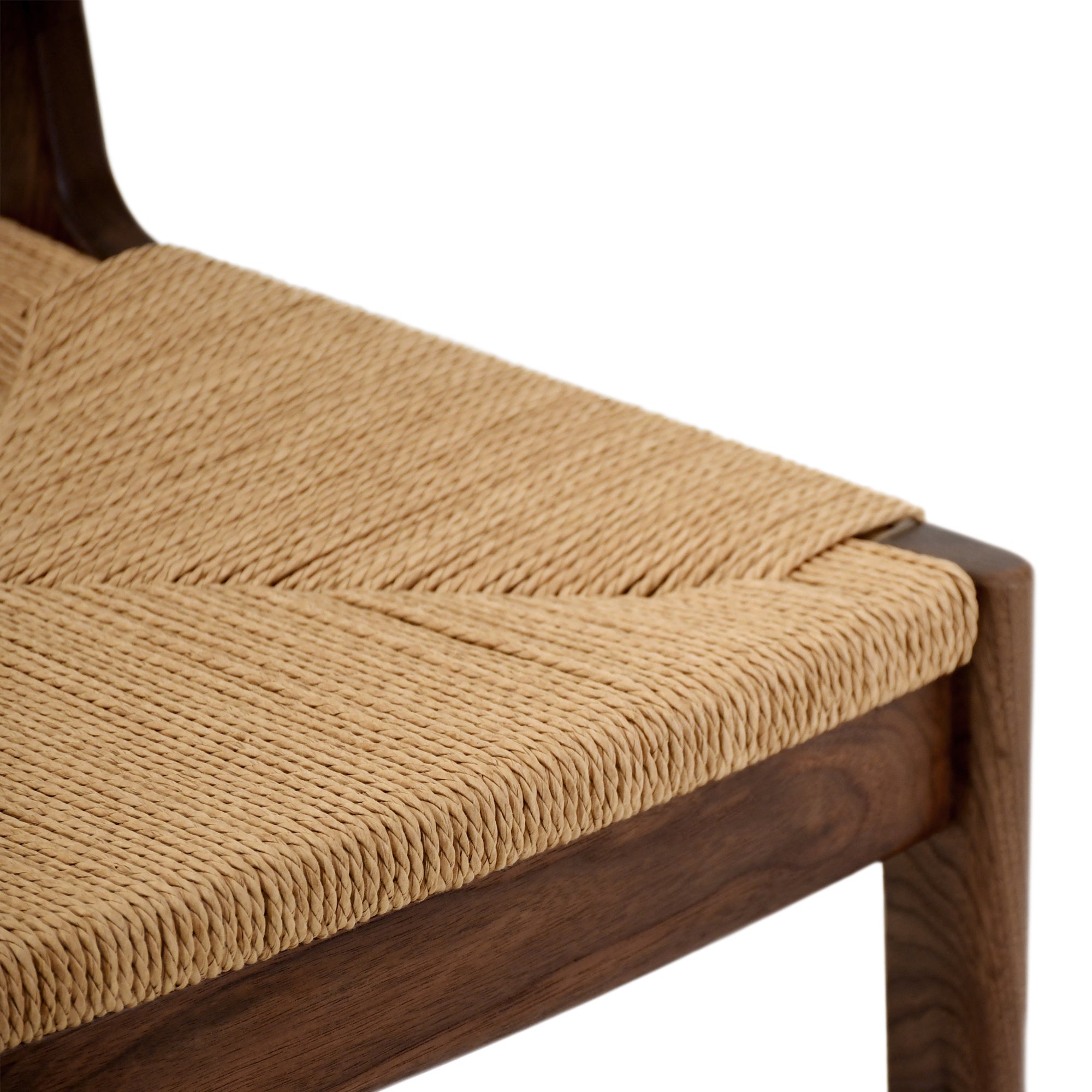 Viking İp Örgülü Sandalye | Ceviz