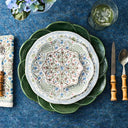 Villa Seville Dilimli Kenar Yan Servis Ve Kokteyl Tabağı 4lü Set Şambre Mavi-Juliska Sofra-Juliska-NowShopFun