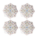 Villa Seville Dilimli Kenar Yan Servis Ve Kokteyl Tabağı 4lü Set Şambre Mavi-Juliska Sofra-Juliska-NowShopFun
