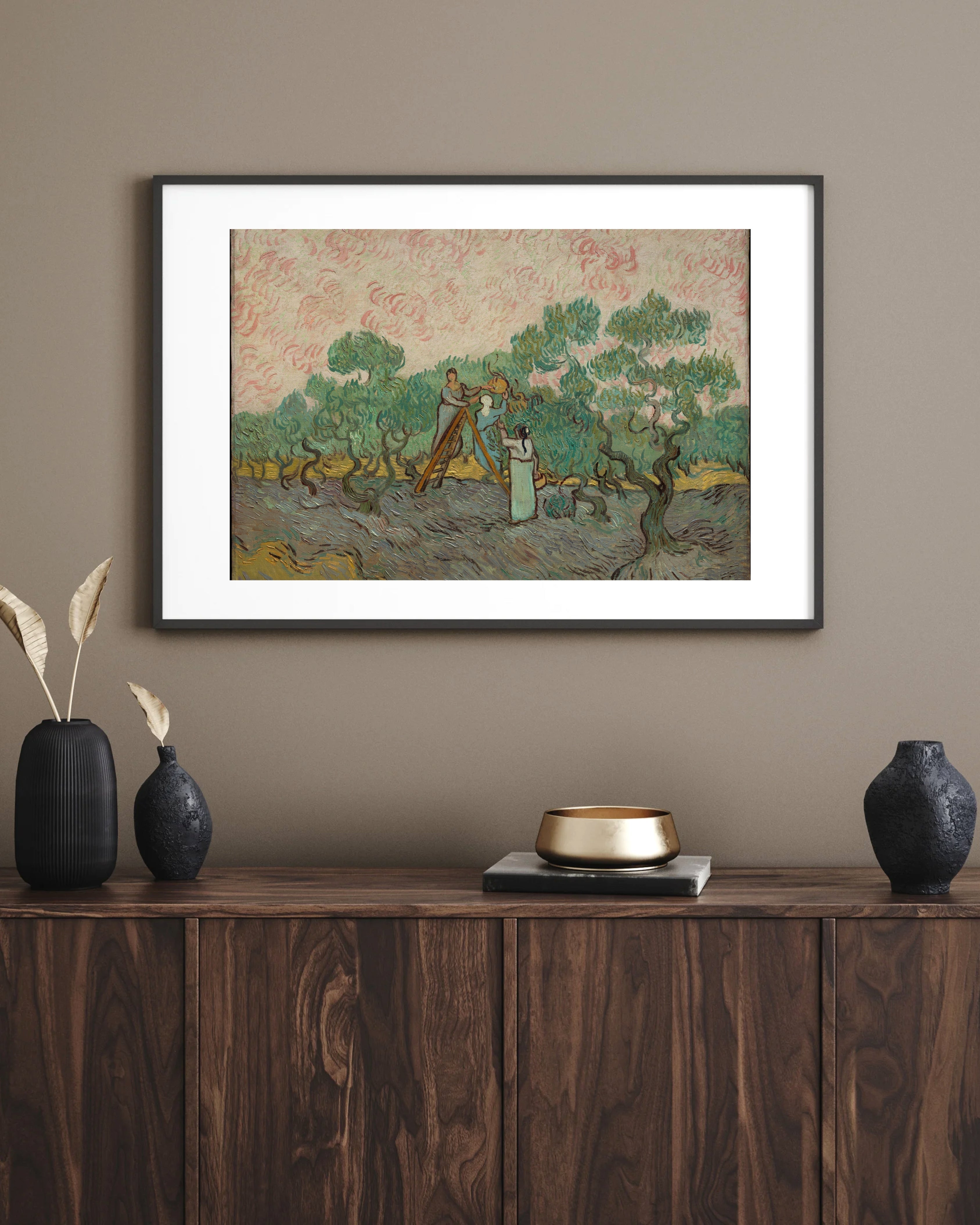 Vincent van Gogh - Zeytin Toplayan Kadınlar Fine Art Baskı