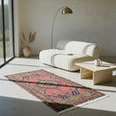 Vintage Yahyalı El Dokuma Halısı, Madalyon Desenli 120x230 Cm