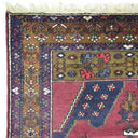 Vintage Yahyalı El Dokuma Halısı, Madalyon Desenli 120x230 Cm