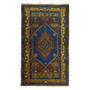 Vintage Yahyalı El Dokuma Halısı, Köy Evi Motifli 125x215 Cm