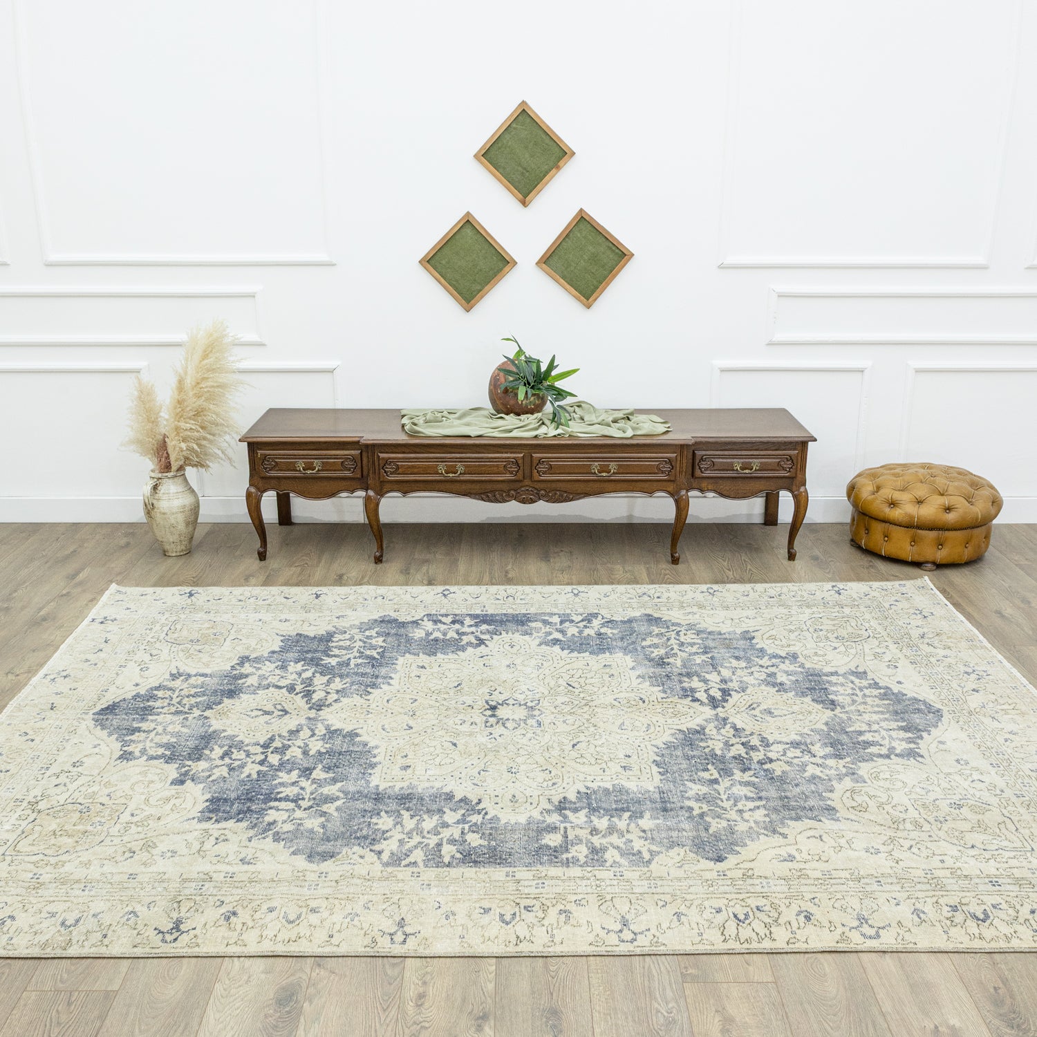 Viola Madalyon Tasarımlı El Dokuma Halı 210x314 cm