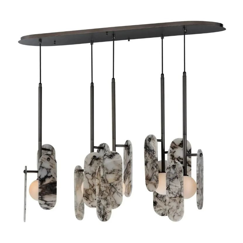 Viola Mermer Camlı Sarkıt Avize