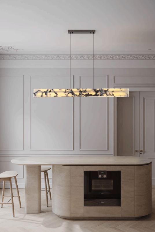 Viola Mermer Lineer Led Sarkıt Avize-Sarkıt Aydınlatma-Tarz Aydınlatma-NowShopFun