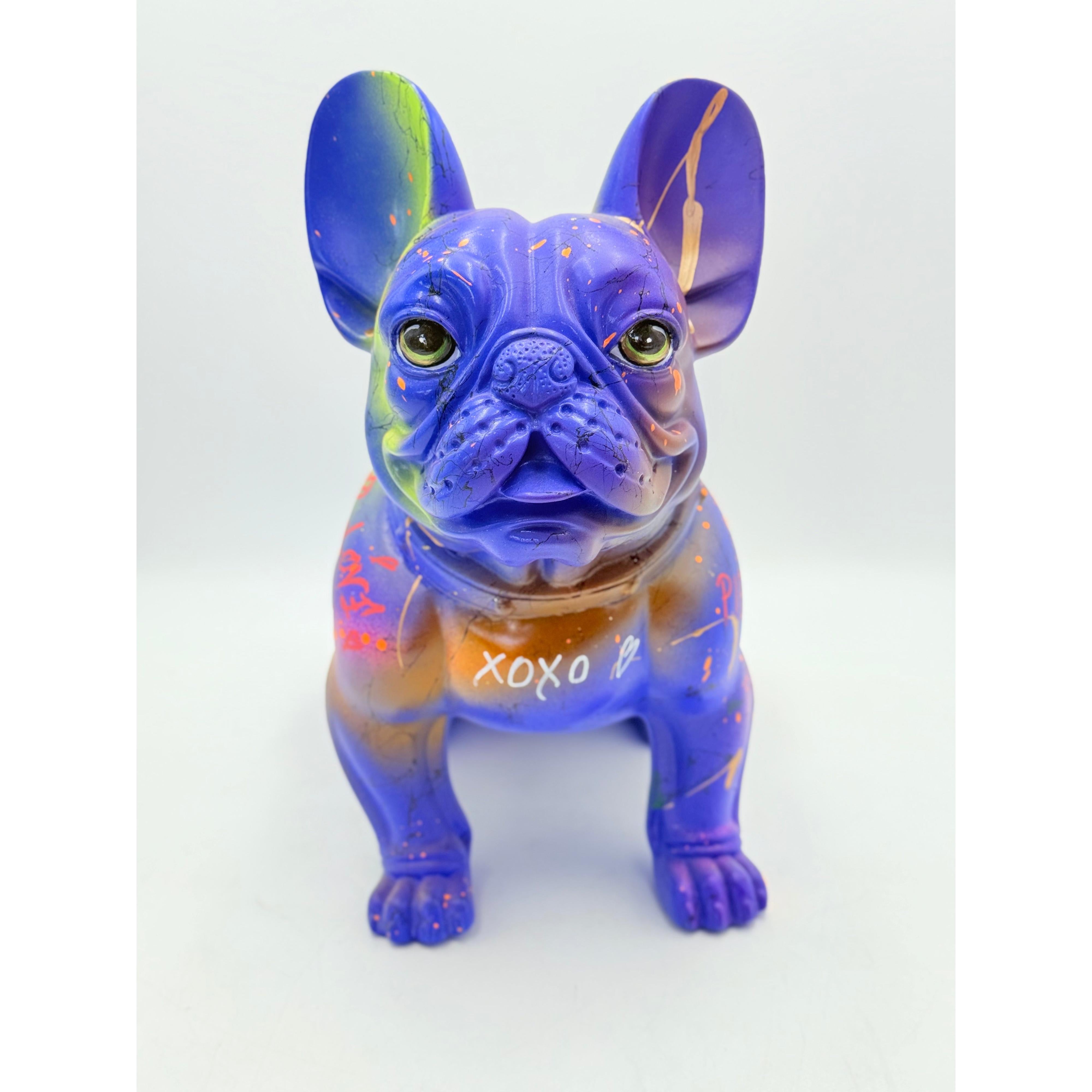 Vip Pop Art Tarzı Fransız Bulldog Heykeli