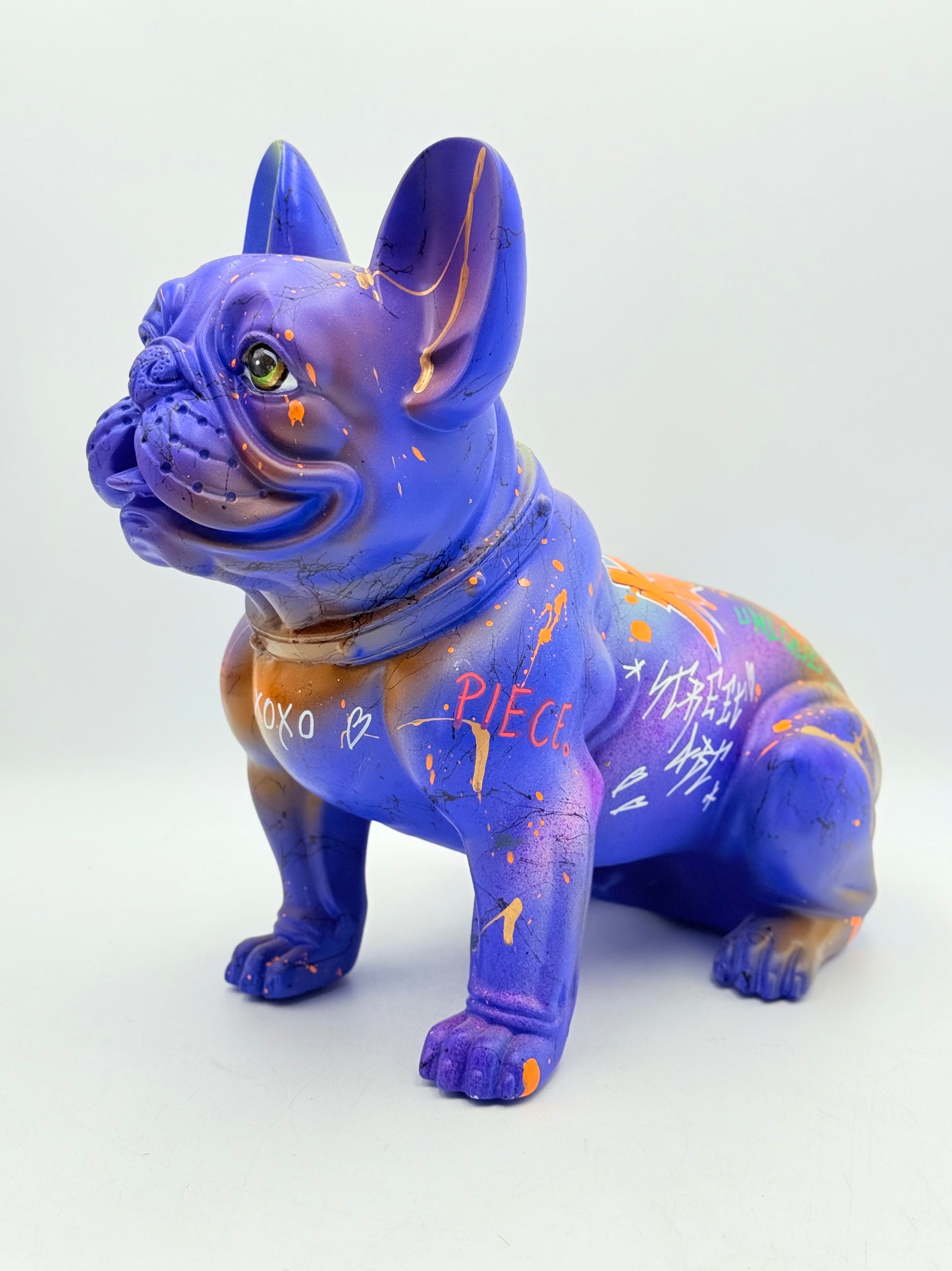 Vip Pop Art Tarzı Fransız Bulldog Heykeli