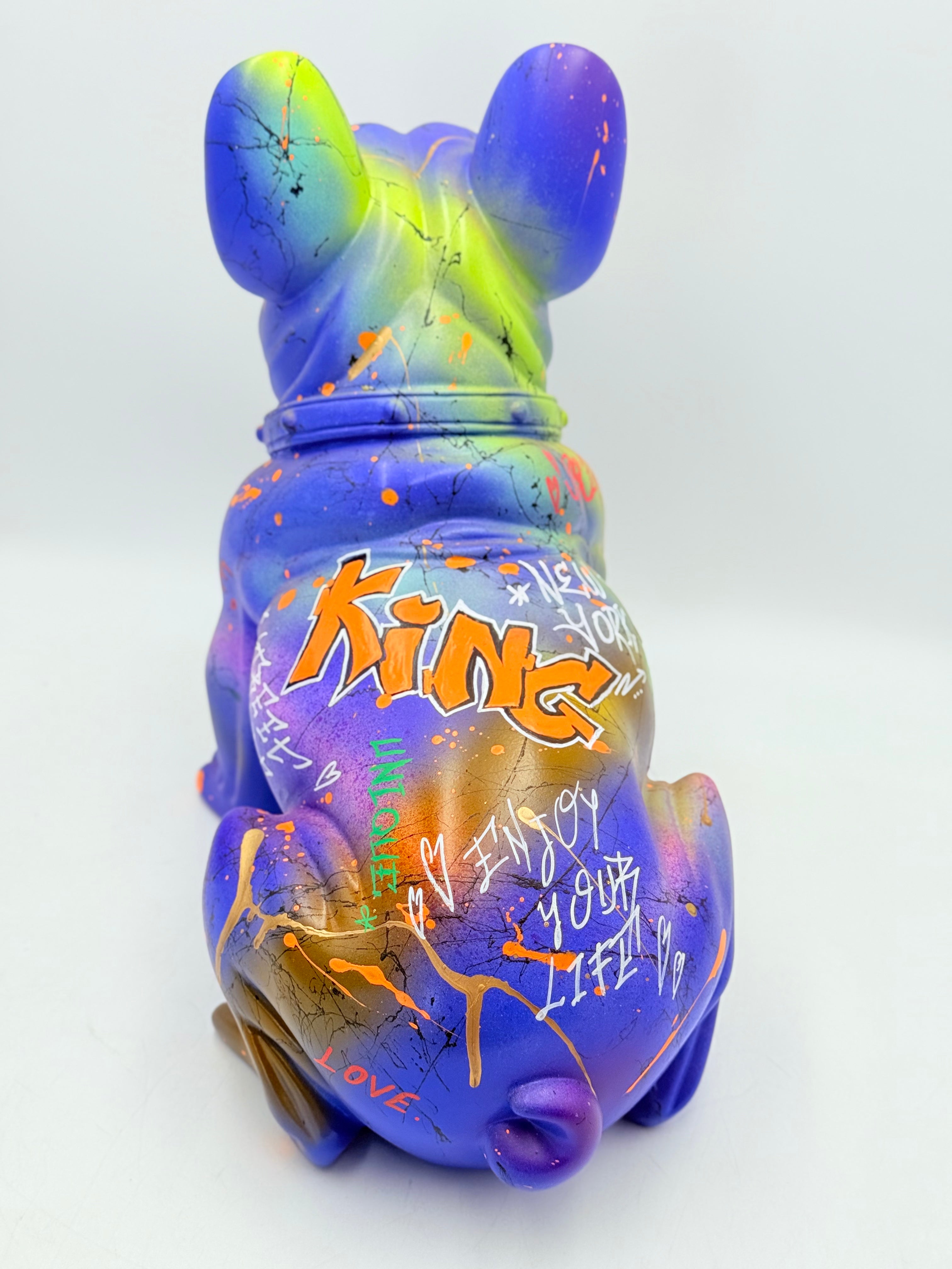 Vip Pop Art Tarzı Fransız Bulldog Heykeli