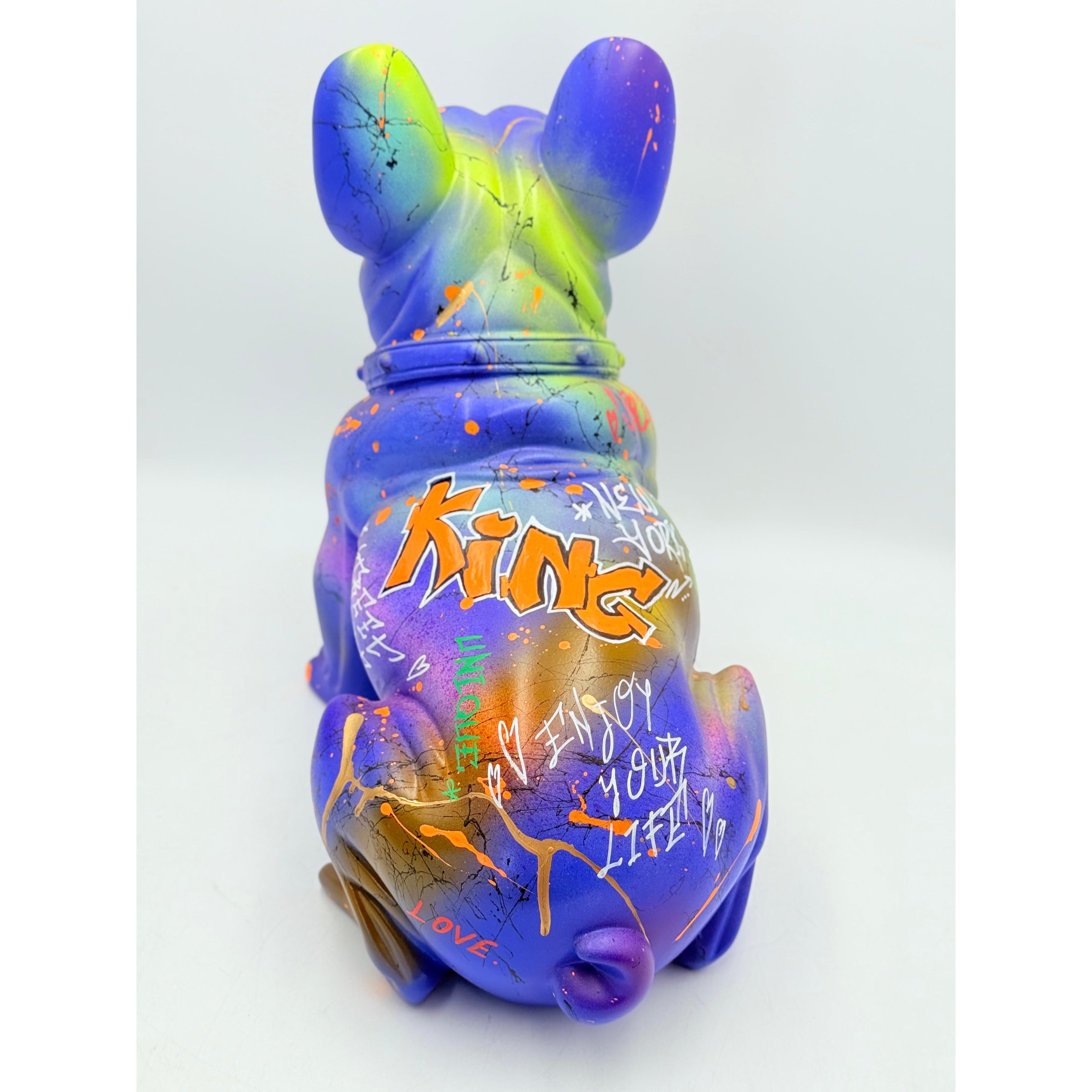 Vip Pop Art Tarzı Fransız Bulldog Heykeli