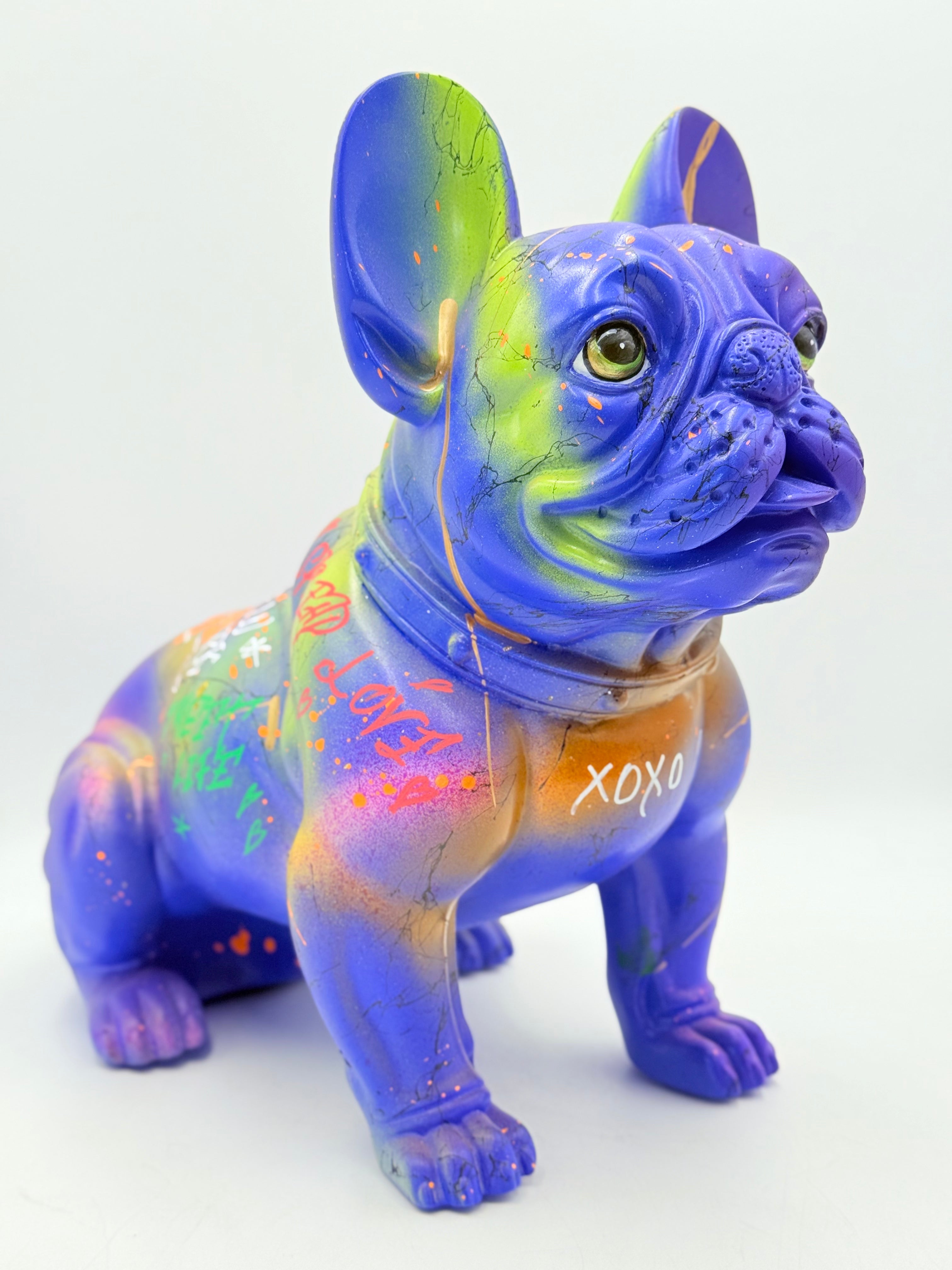 Vip Pop Art Tarzı Fransız Bulldog Heykeli