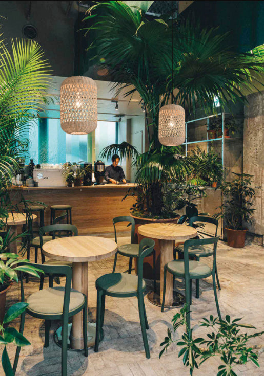 Vivian Sarkit 1l Natural-Rattan Ø28x180 Cm Led 1x27