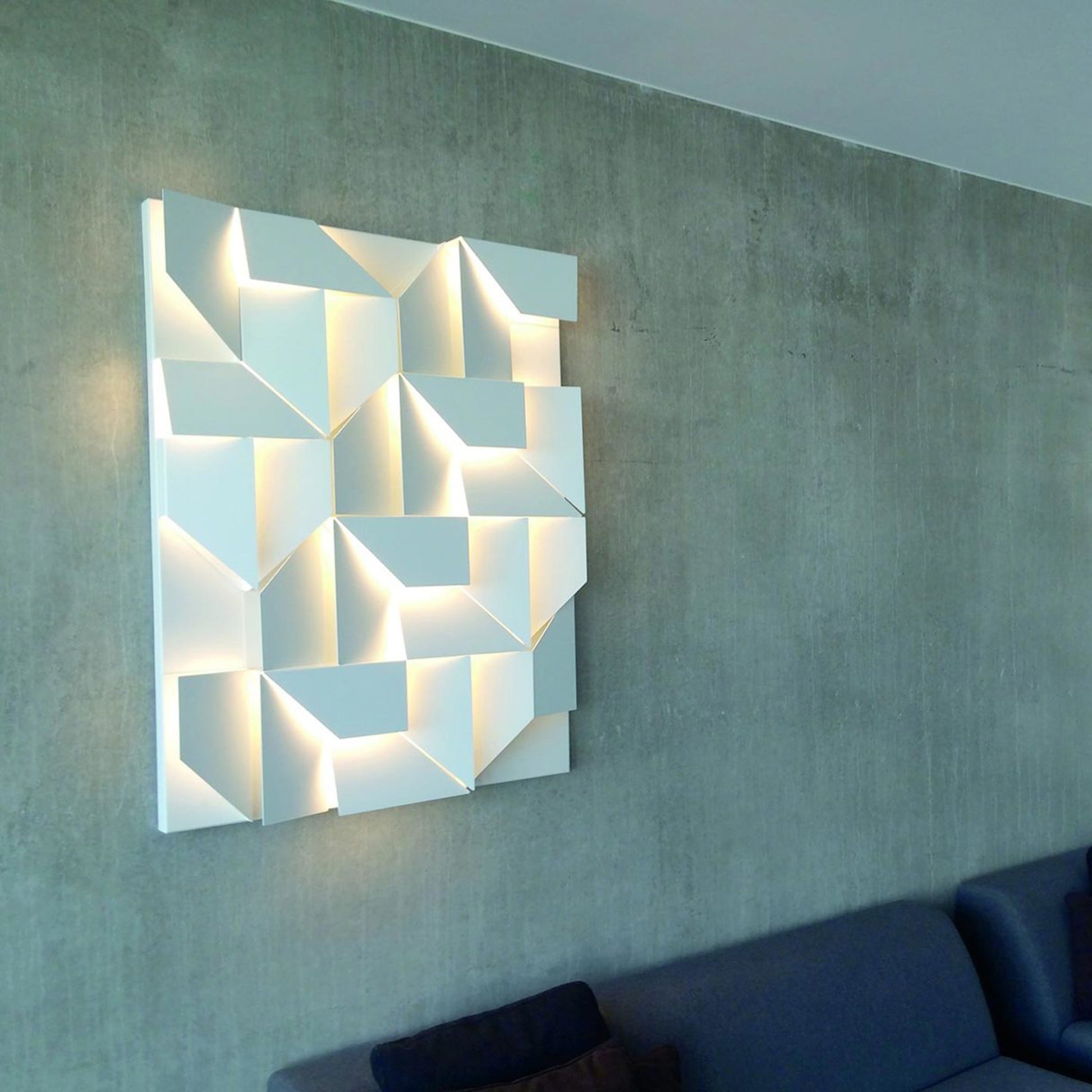 Wall Shadows Beyaz Büyük Duvar Aydınlatması-Dekoratif Aydınlatma-Nemo Lighting-NowShopFun