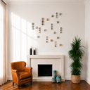 Wallicon Mix Duvar Dekoru – 36’lı Set / Wallicon Mix 36’lı Duvar Dekoru | Ahşap Küp & Metal Plaka Seti