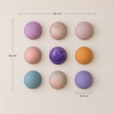 Wallipop Lilac Sunset Duvar Dekoru | Wallibex / Tek ve eşsiz Wallipop Lilac Sunset; alçı üzerine el boyaması 9 parçalı, dokulu ve şablonlu duvar dekoru.