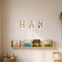 Wallnom Soft Harf Duvar Tablosu | Pastel Renkli 3 Boyutlu Epoksi Harf Dekoru