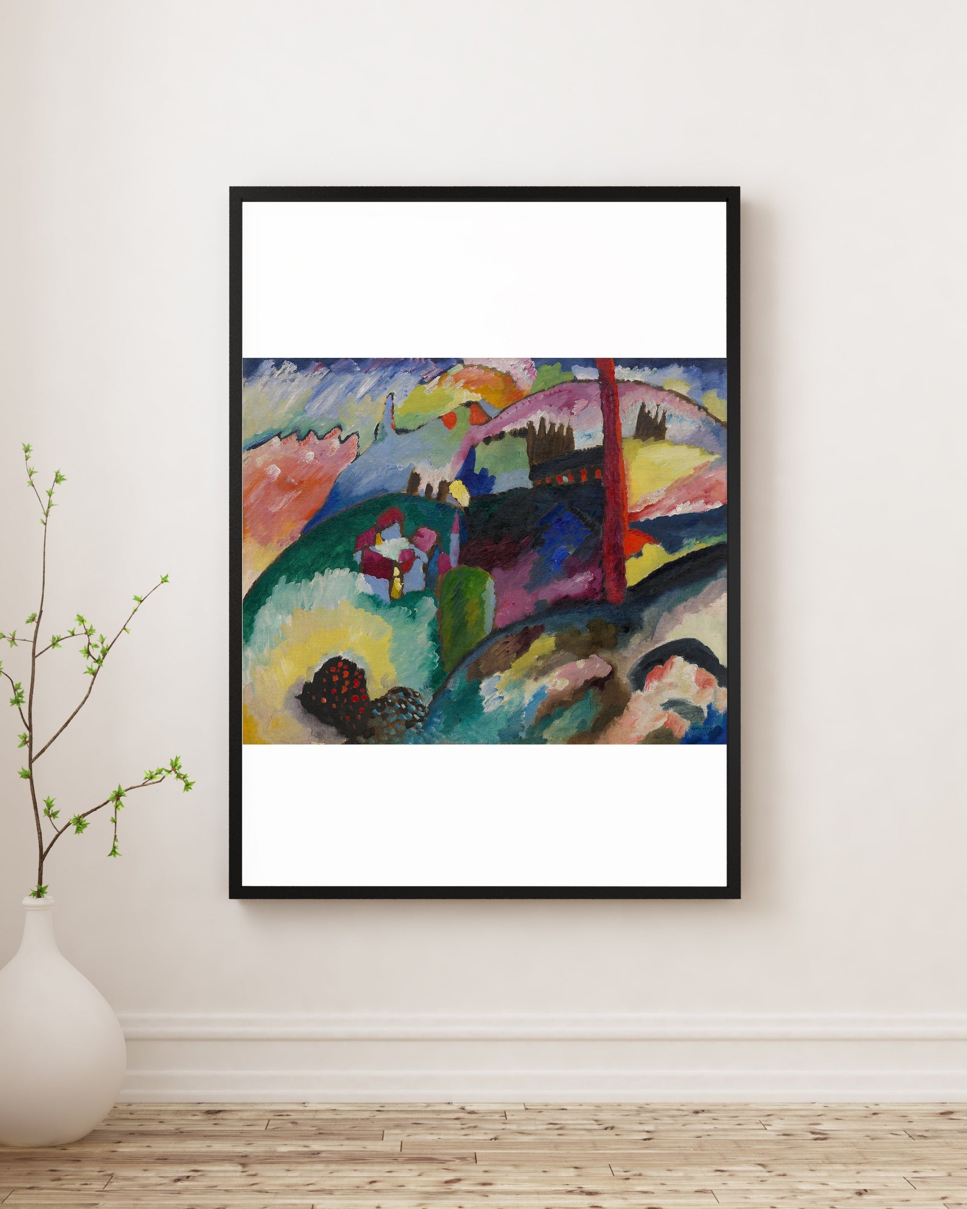 Wassily Kandinsky - Fabrika Bacalı Manzara Fine Art Baskı