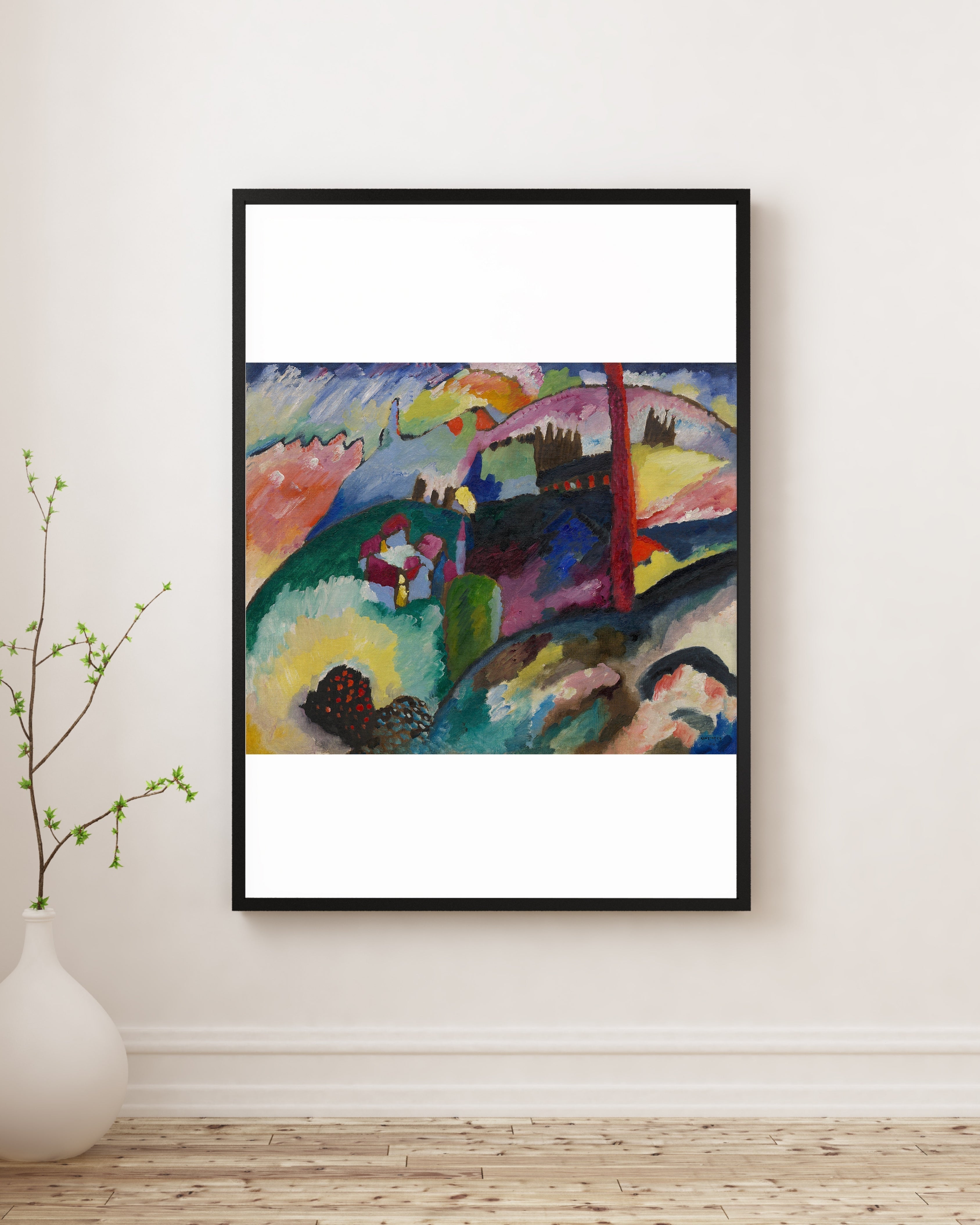 Wassily Kandinsky - Fabrika Bacalı Manzara Fine Art Baskı