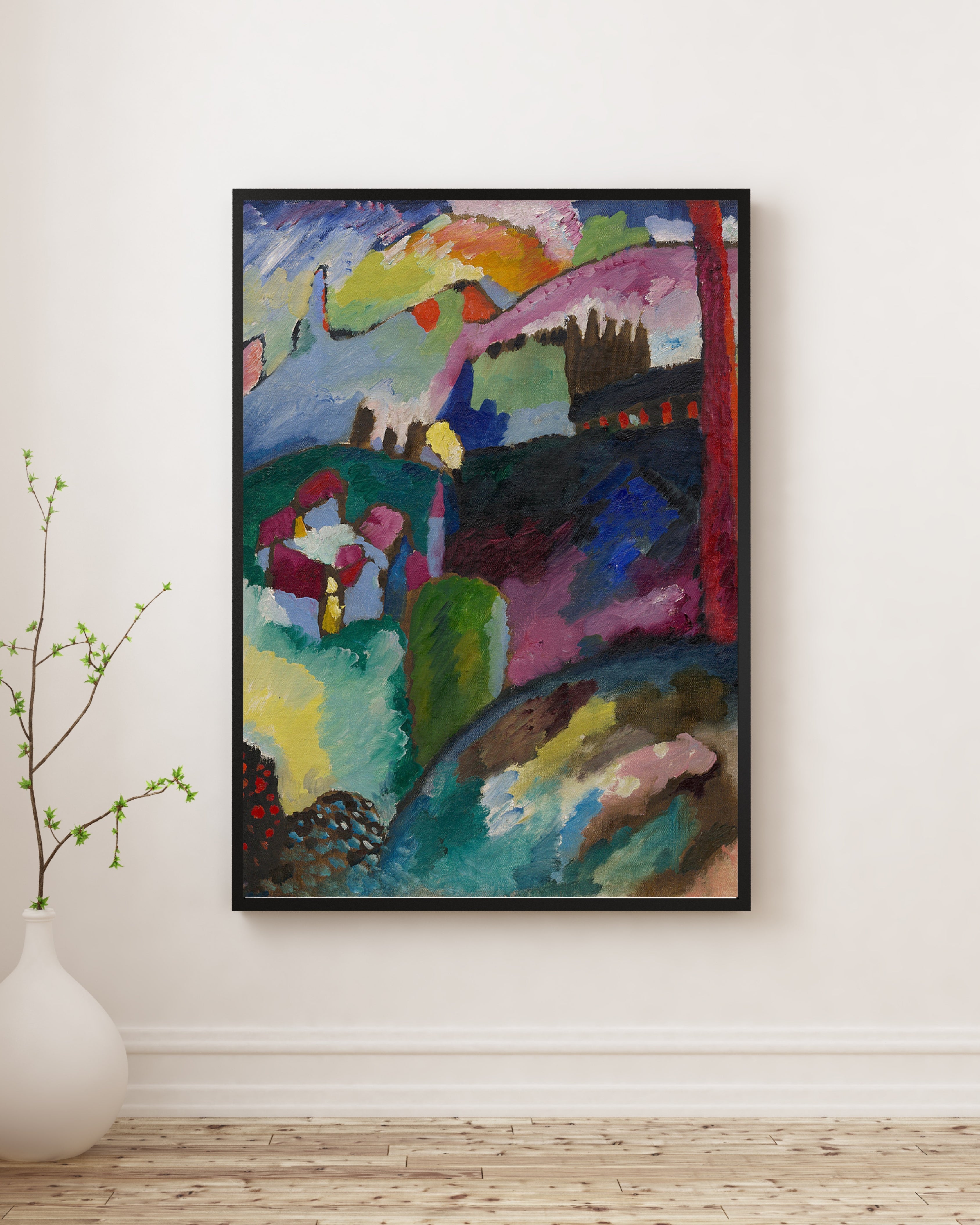 Wassily Kandinsky - Fabrika Bacalı Manzara Fine Art Baskı