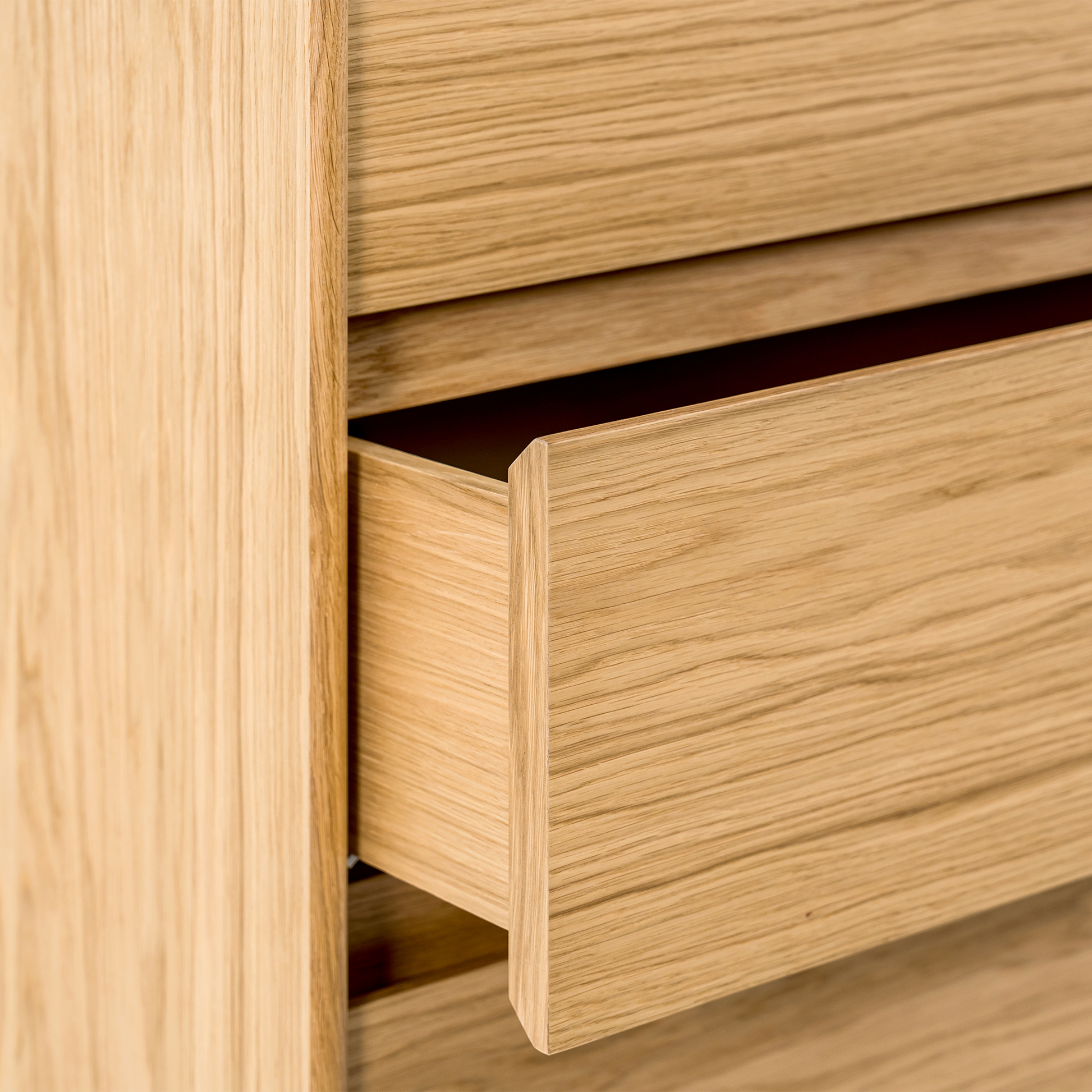 Watkins 4 Çekmeceli Şifonyer | Natürel Meşe