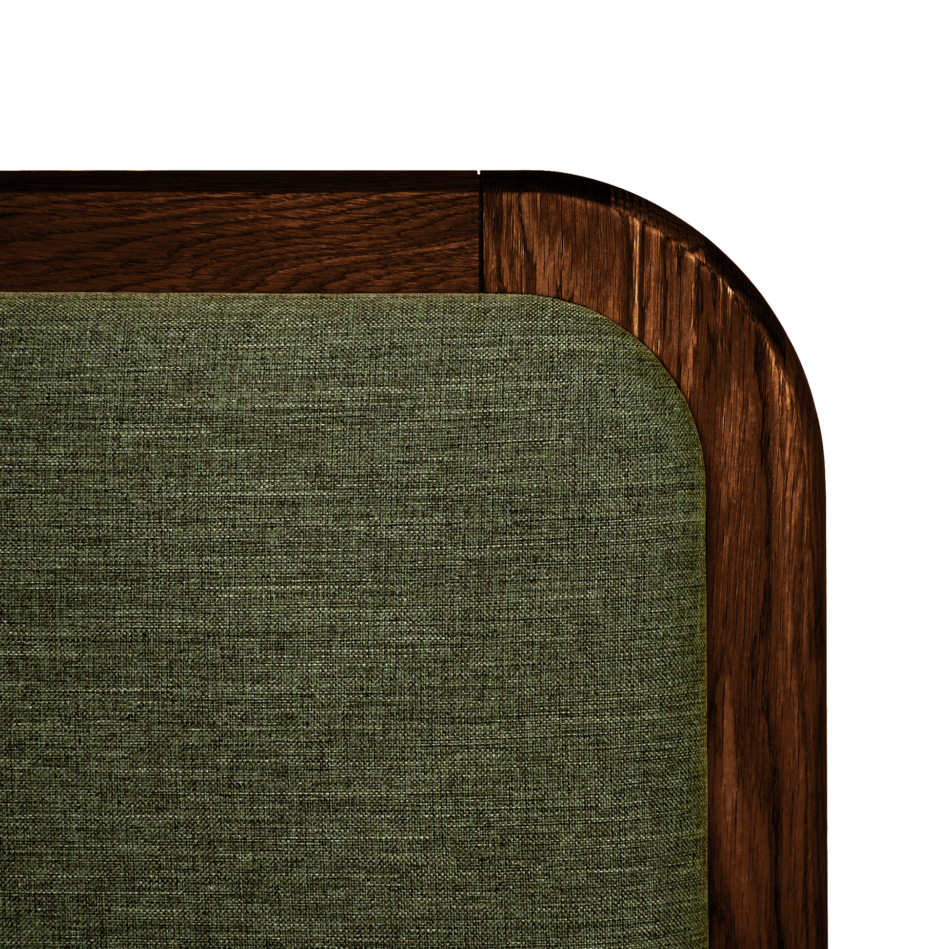 Watkins Döşemeli Karyola Koyu Meşe