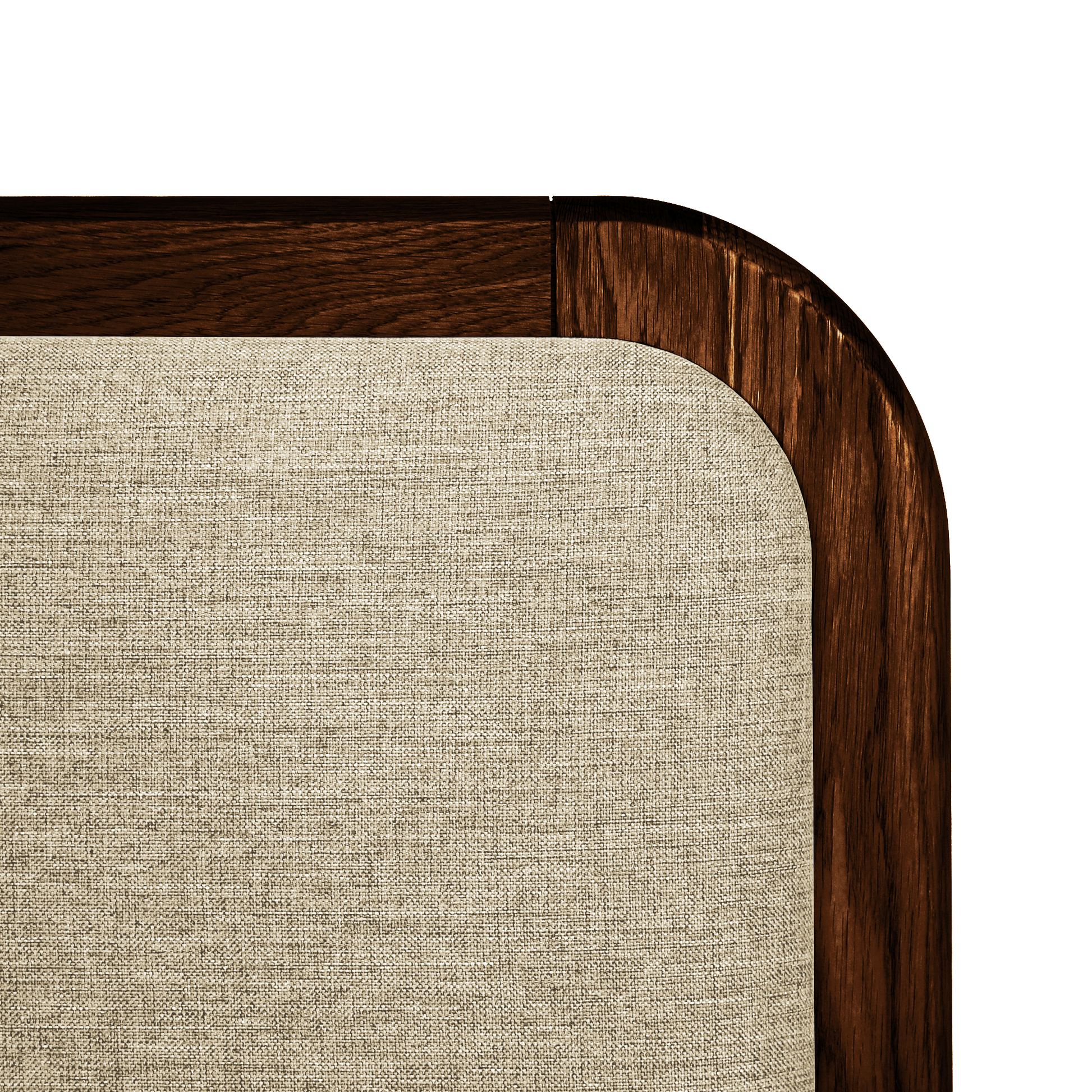 Watkins Döşemeli Karyola Koyu Meşe