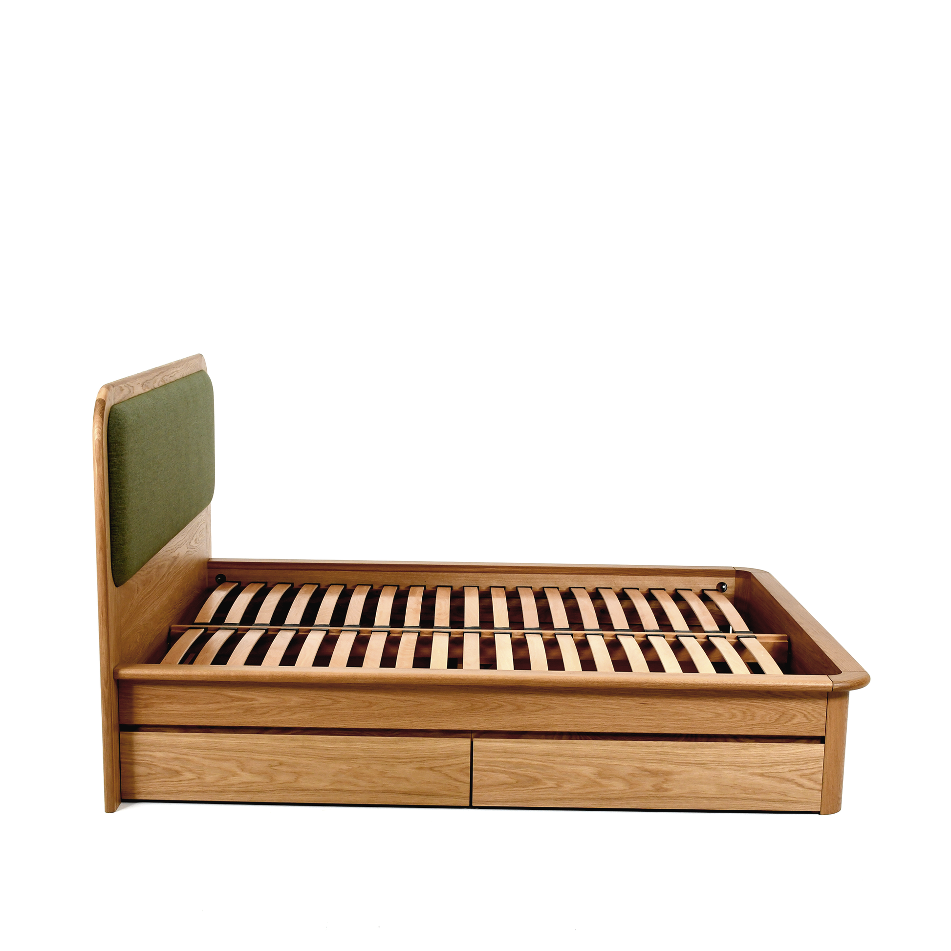 Watkins Döşemeli Karyola Natürel Meşe