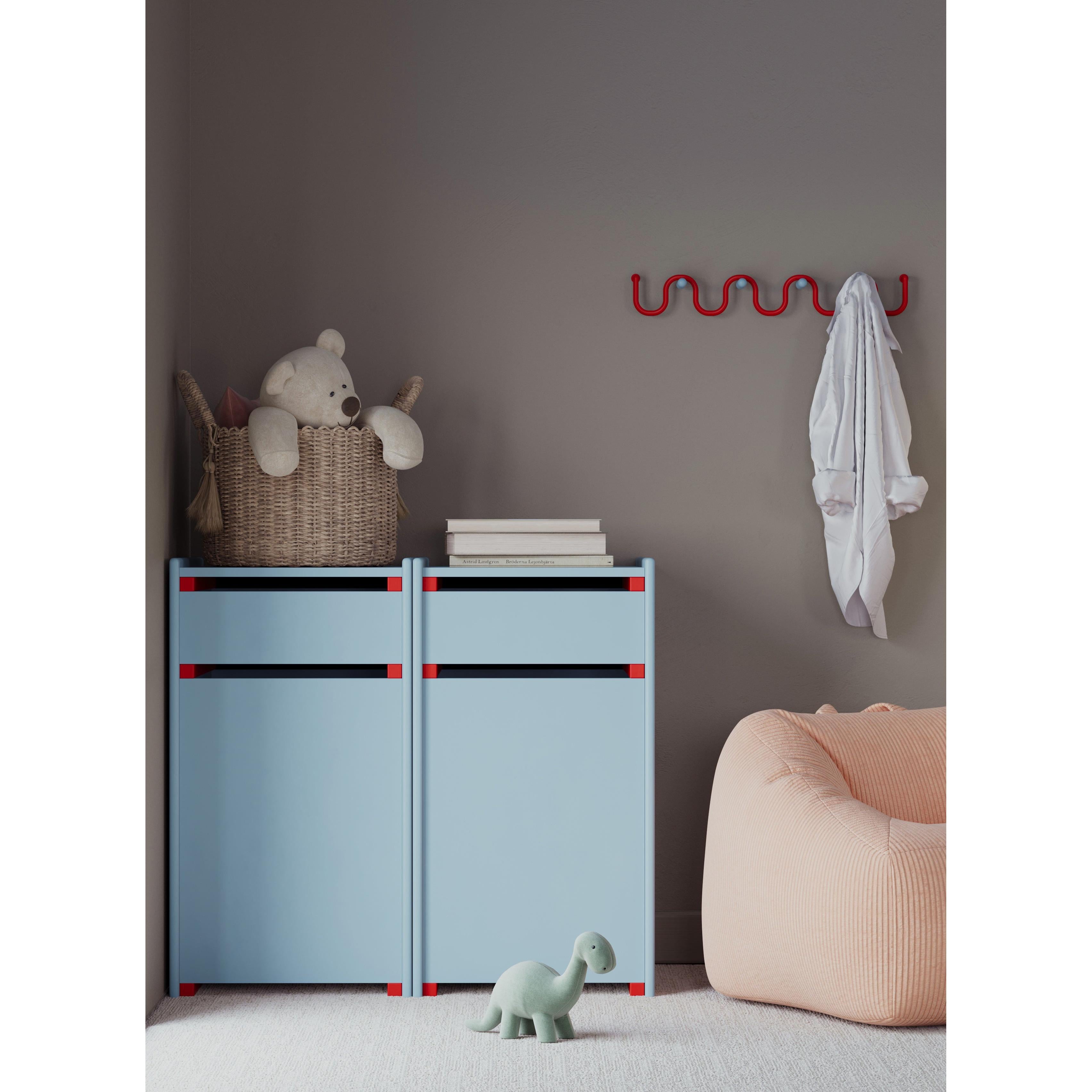 Wave Askılık-Duvar Askılığı-Kiddiverse-Yeşil-Sarı-NowShopFun