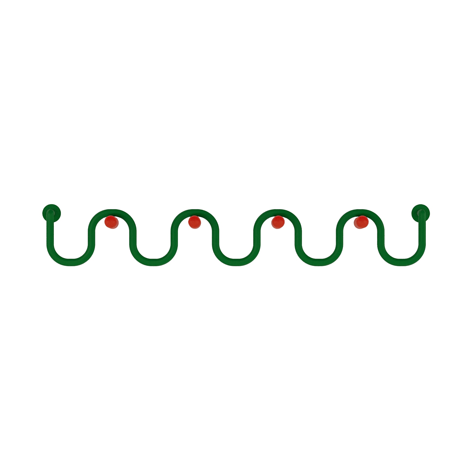 Wave Askılık-Duvar Askılığı-Kiddiverse-Yeşil-Kırmızı-NowShopFun