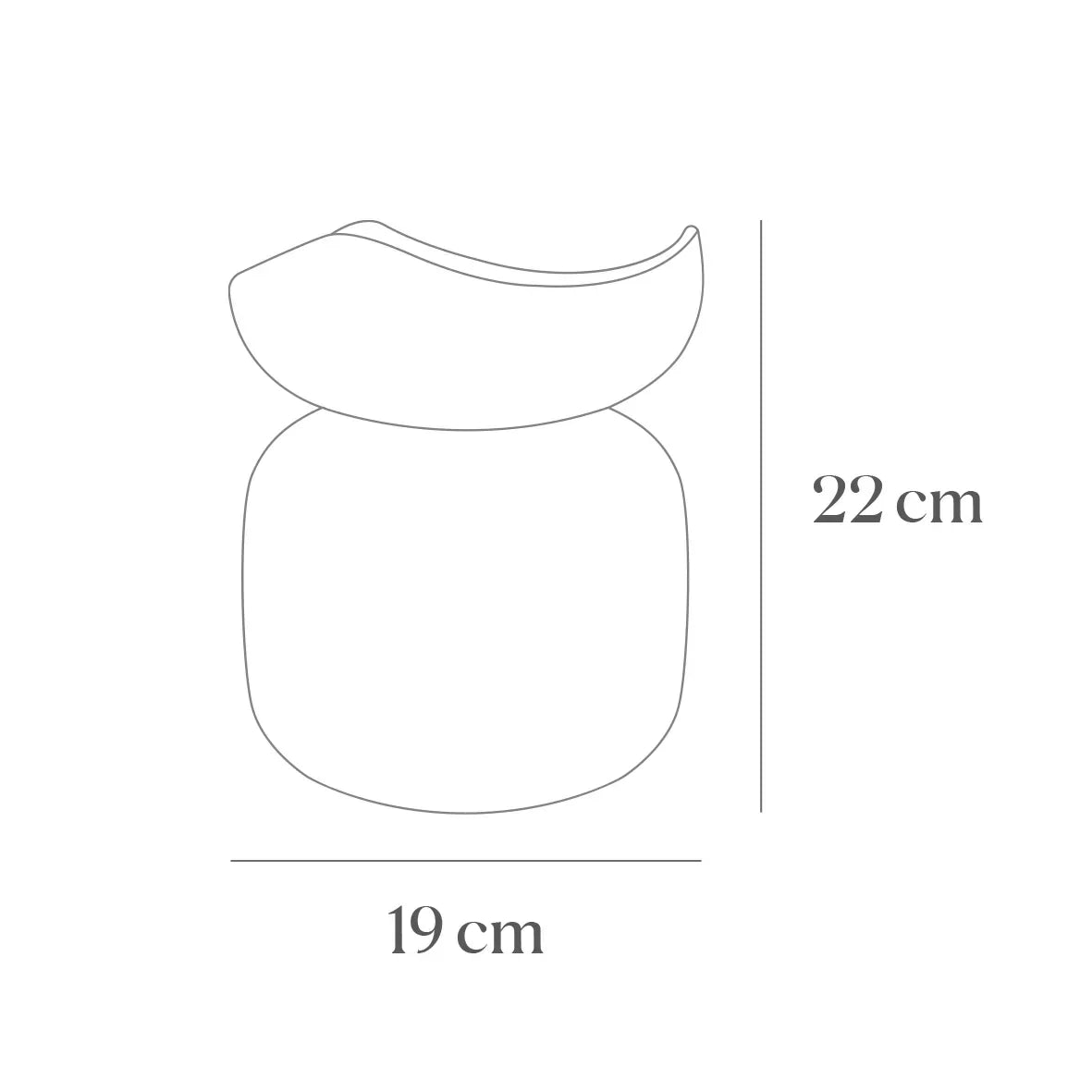 Waveform Gradient Mat Seramik Vazo - Kırmızı