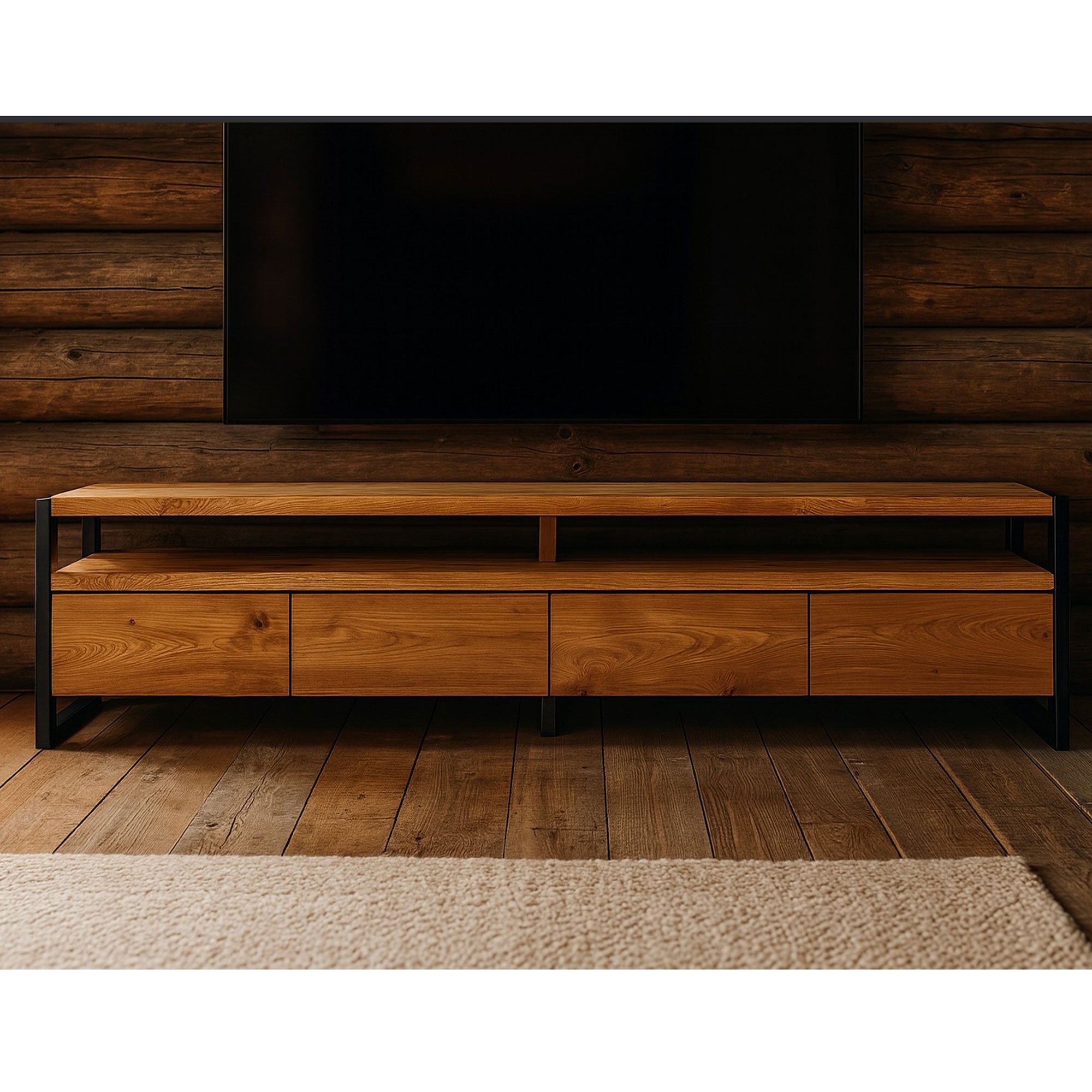 Solid Oak TV Unit - Neo Series