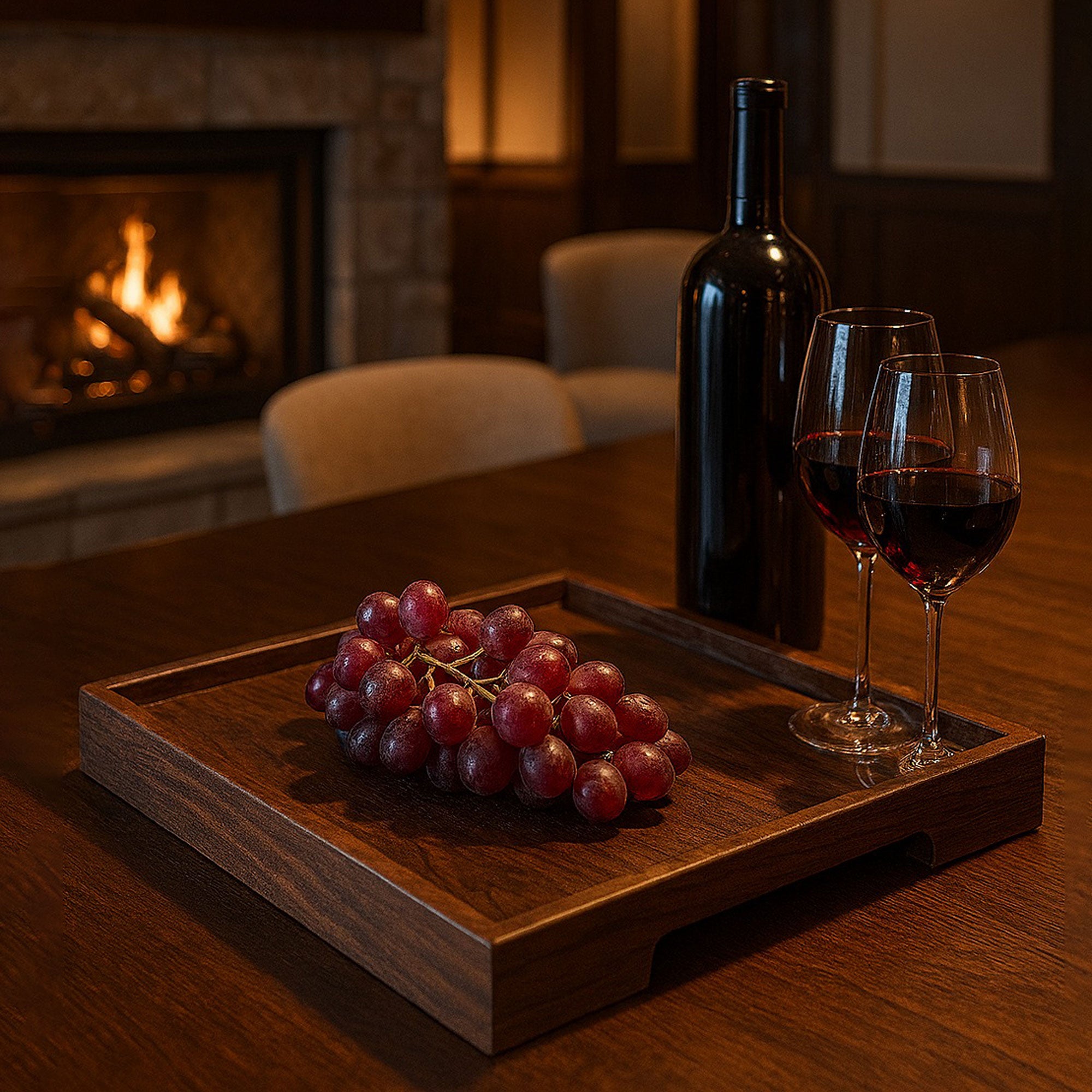 Edge Oak Tray Square