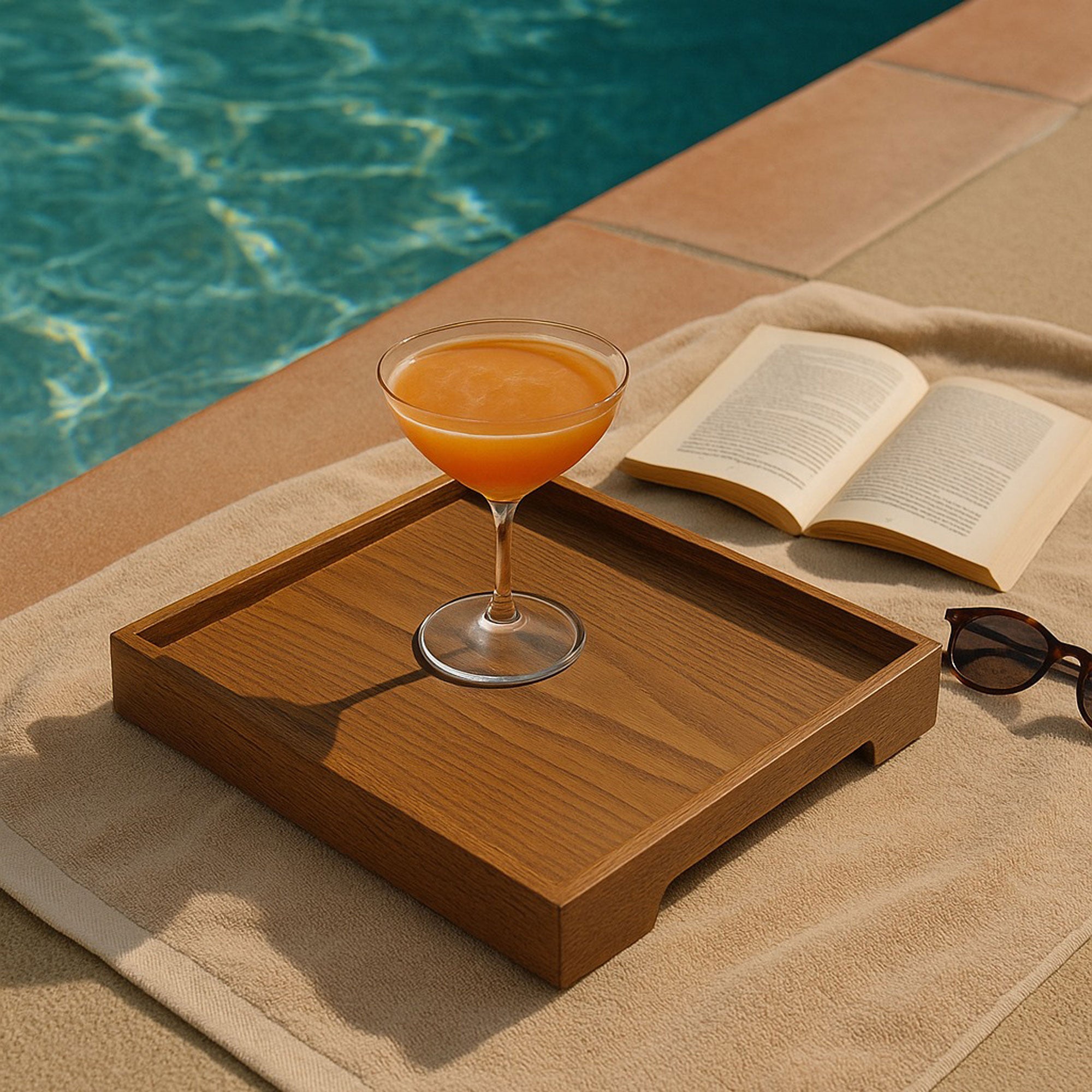 Edge Oak Tray Square