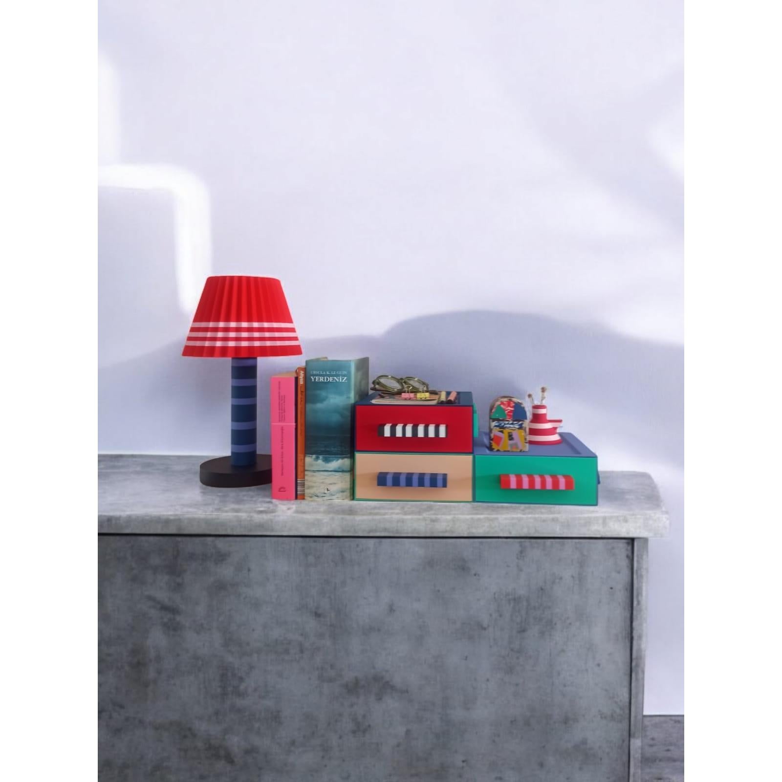 Çok Renkli Çekmeceli Kutu 3'Lü Set No. 1