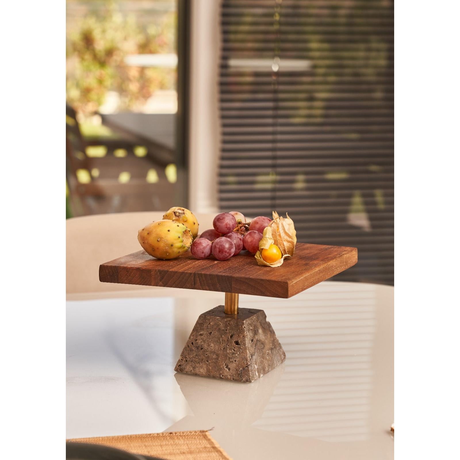 Modra Ceviz Kare Sunumluk