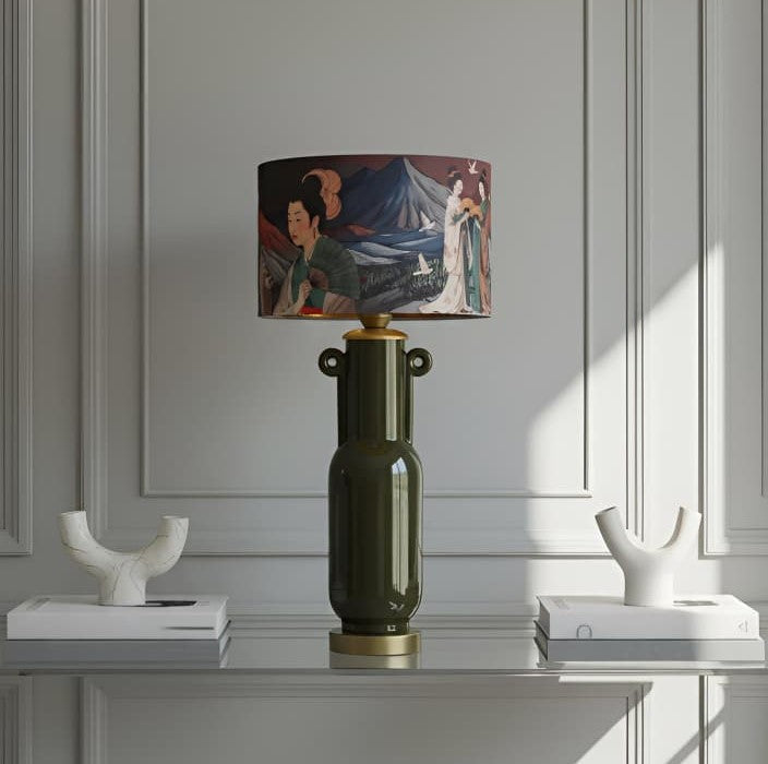 Wangmu El Yapımı Seramik Abajur