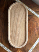 Traverten Oval Tepsi - Sunumluk
