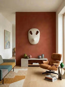 Elephant Mask Mat Ekru Dekoratif Obje