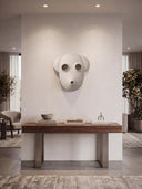 Monkey Mask Mat Ekru Dekoratif Obje