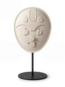 Tribu Mask Oval 2. Matt Ecrue Figür